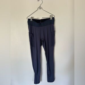 Free People Barre Leggings Blue Womens S Compression FP Movement Mid-Rise Blue